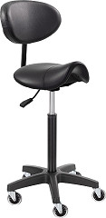 XanitaliaPro Ideal Pro Saddle Stool With Backrest L