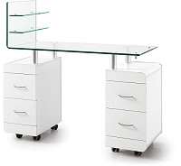  Sibel Louise Manicure Table with curved Table Top 