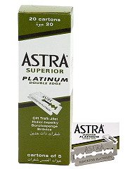  Astra Superior Platinum Double Edge Razor Blades 