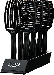  Olivia Garden Fingerbrush Combo Medium Display Black 