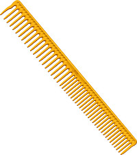 JRL J306 Long Round Tooth Comb 9" Yellow