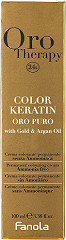 Fanola Oro Puro Therapy Color Keratin 6.1 Dark Blonde Ash 100ml 