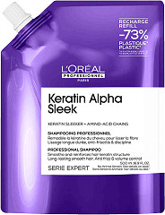 Loreal Keratin Alpha Sleek Shampoo Refill 500 ml