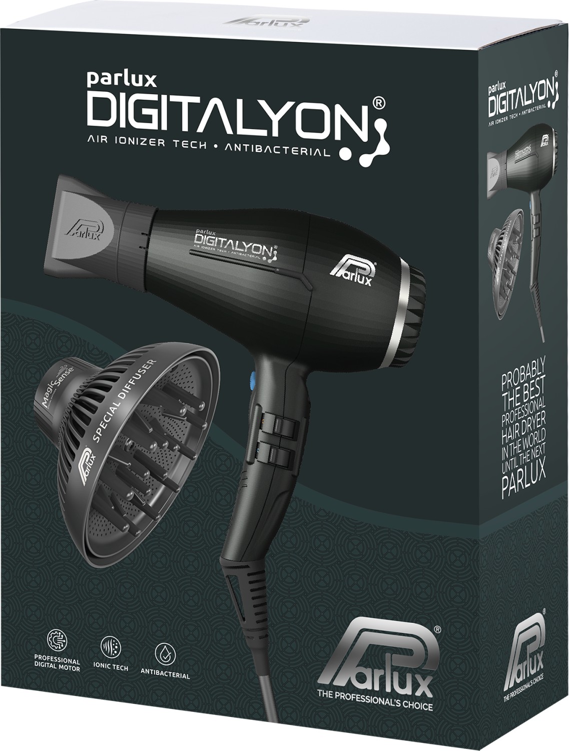  Parlux Digitalyon Anthracite with MagicSense 