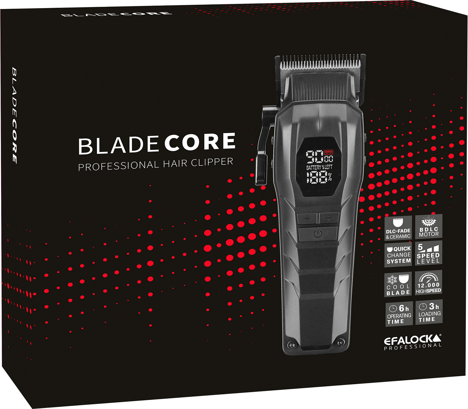  Efalock Bladecore Clipper Black 