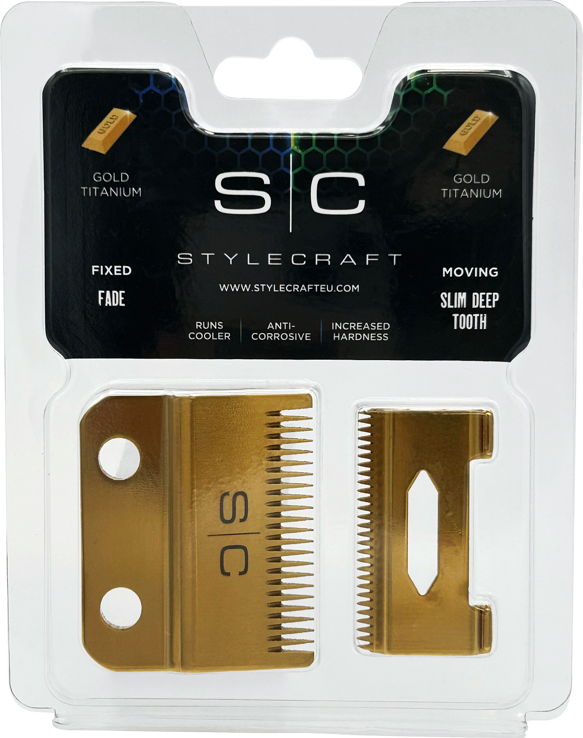  Stylecraft Fade Gold + Slim Deep Gold Blade 