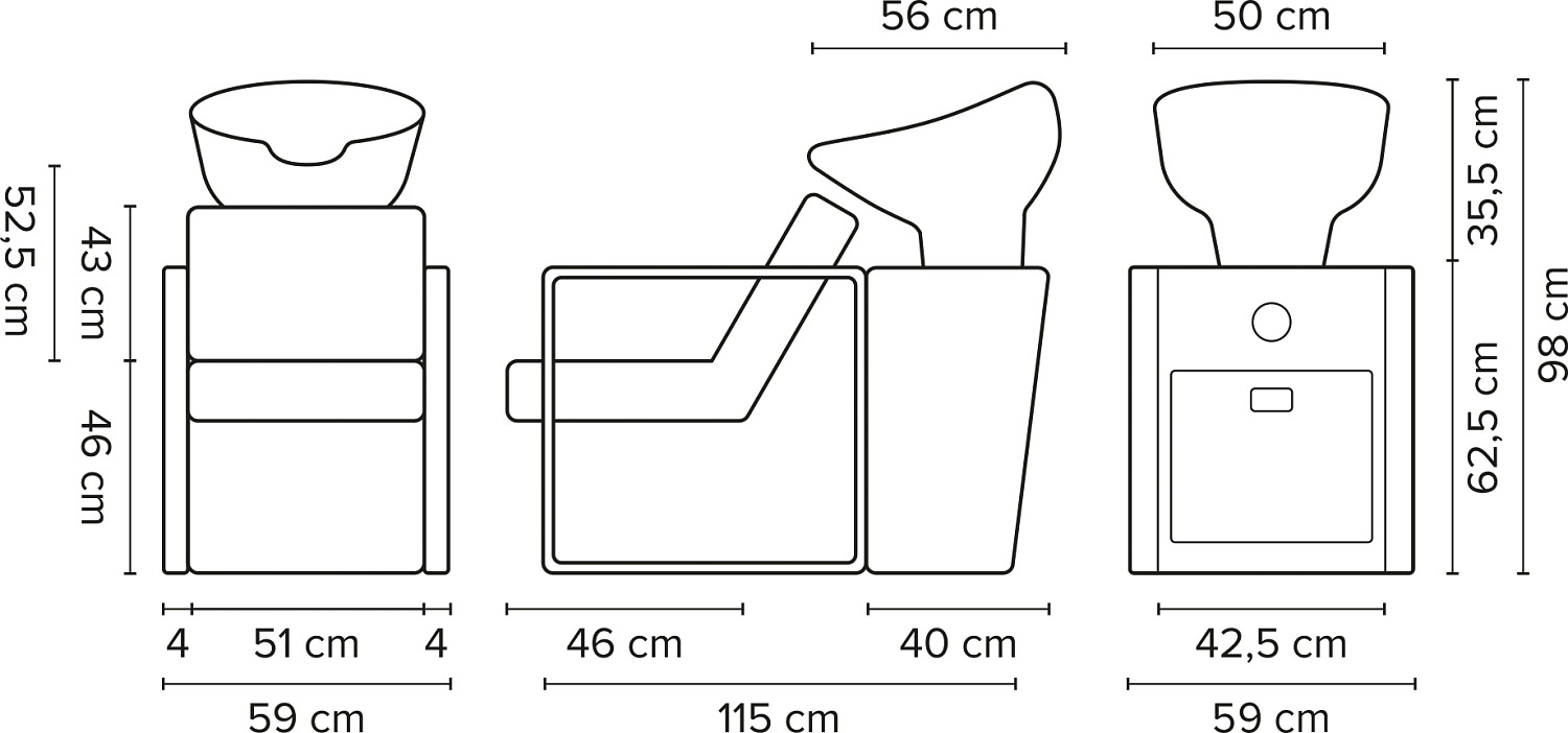  Hairway Backwash Unit Frame Black 