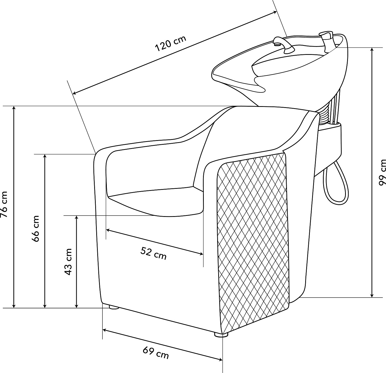  Sibel Magnus Washing Unit Brown 
