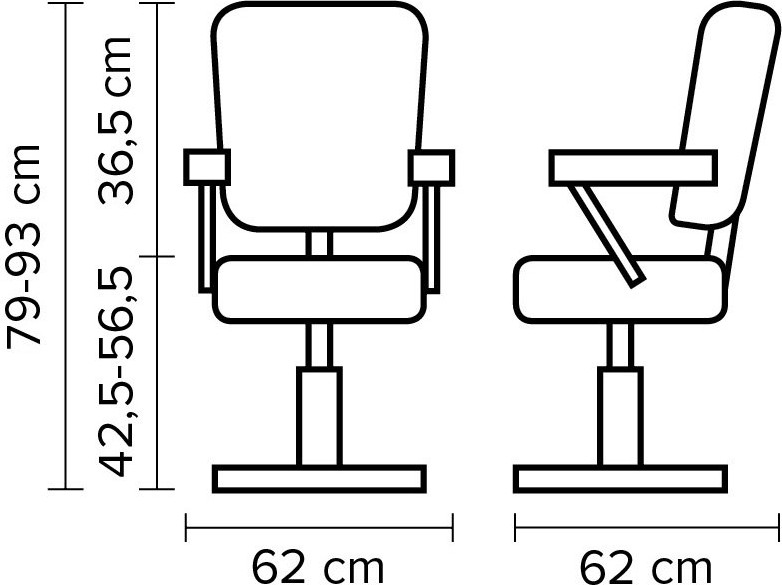  Hairway Styling chair "Neo" Deluxe black 