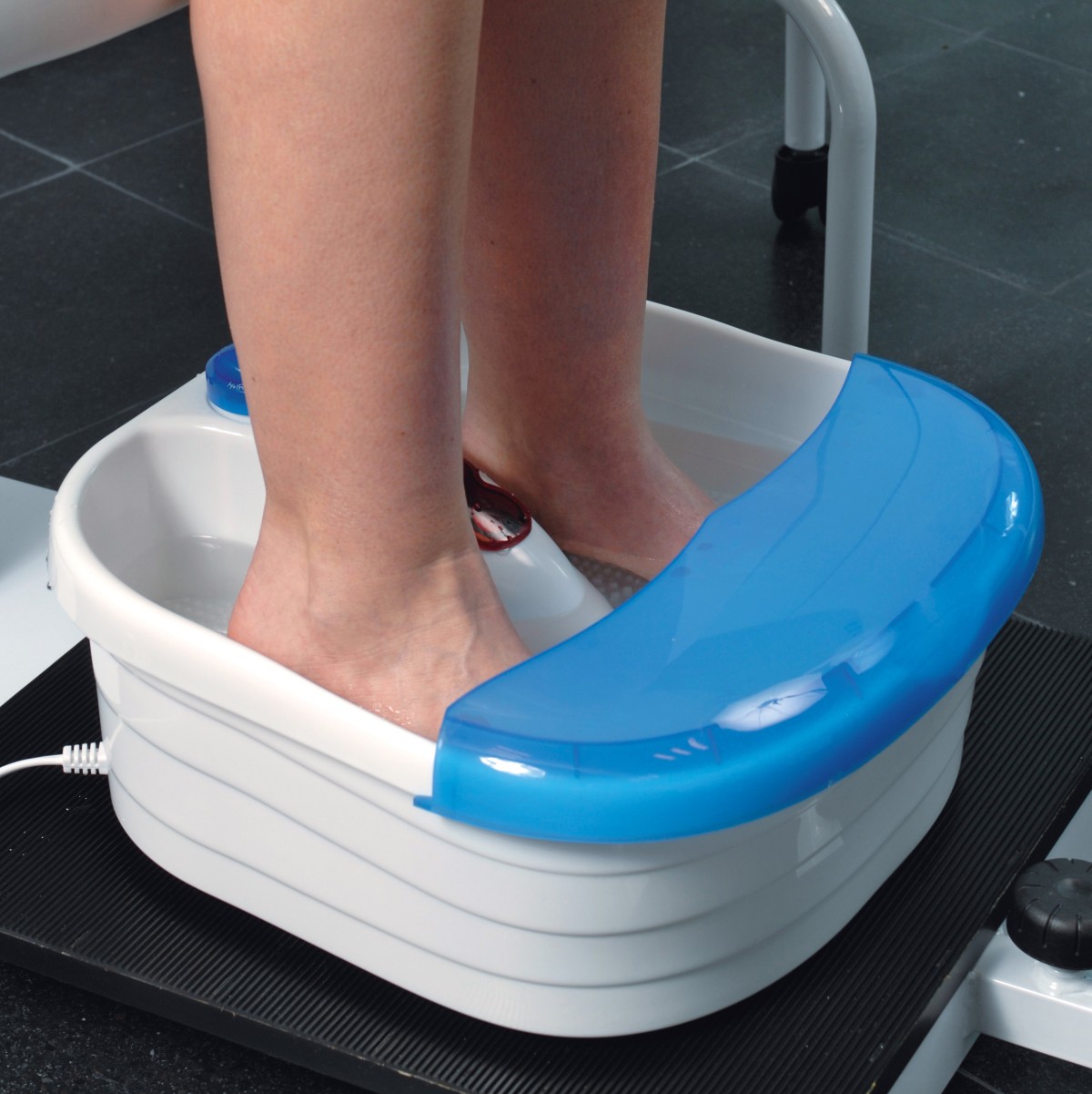  Sibel Hydraulic Pedicure Chair White wicht adjustable foot rest 