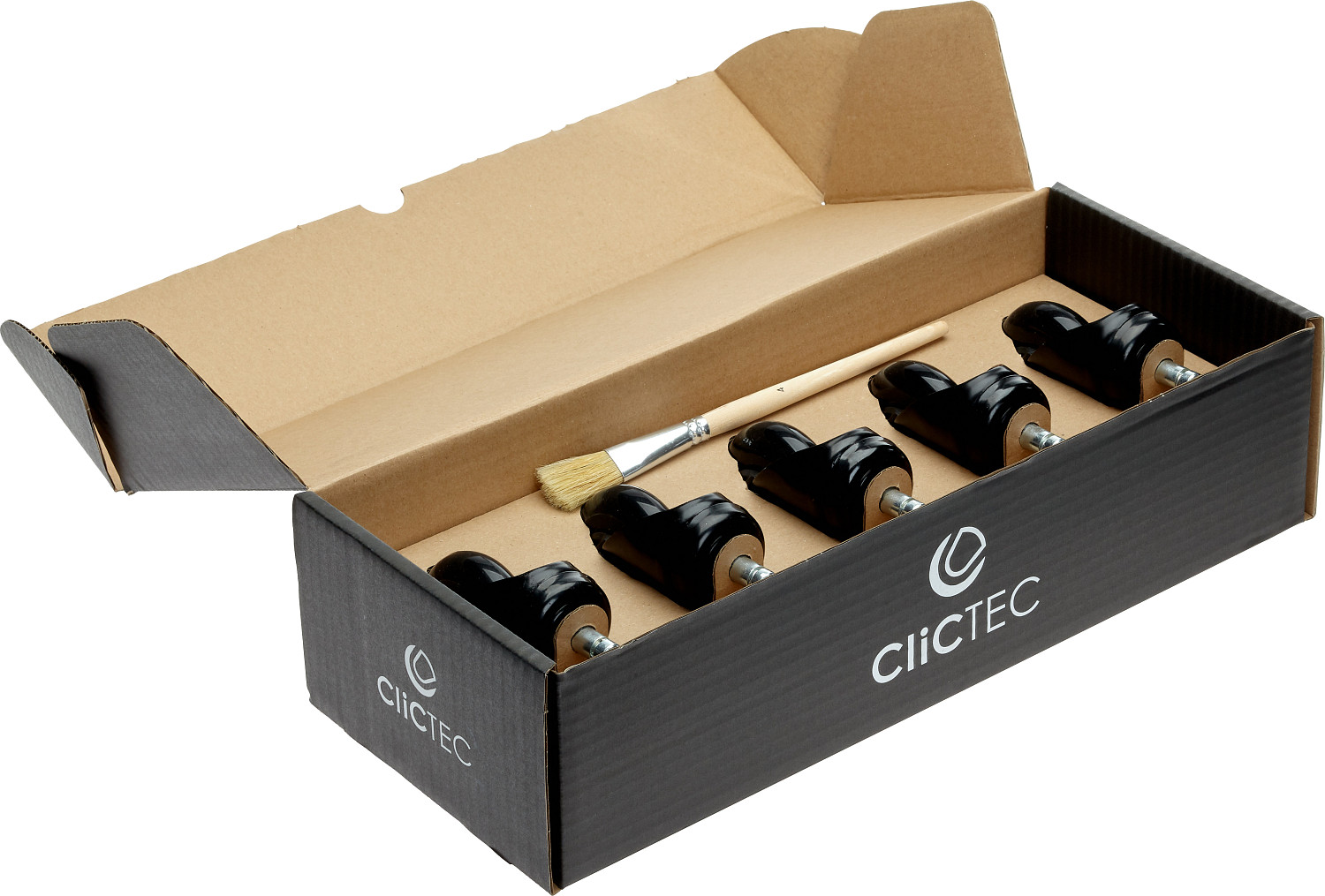  Efalock Clic Tec Rolls black for Stool 5 pieces 