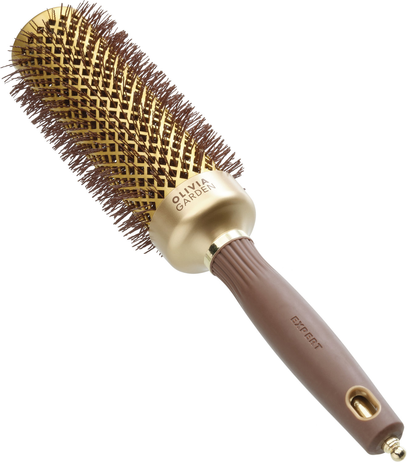  Olivia Garden Expert Blowout Speed Wavy Bristles Gold Brown 45 mm 