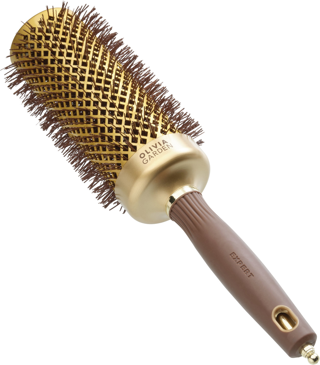  Olivia Garden Expert Blowout Speed Wavy Bristles Gold Brown 55 mm 