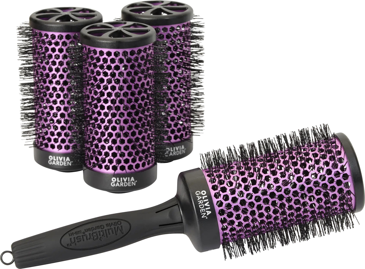  Olivia Garden Multibrush Set of 4 &Oslash;55 mm 