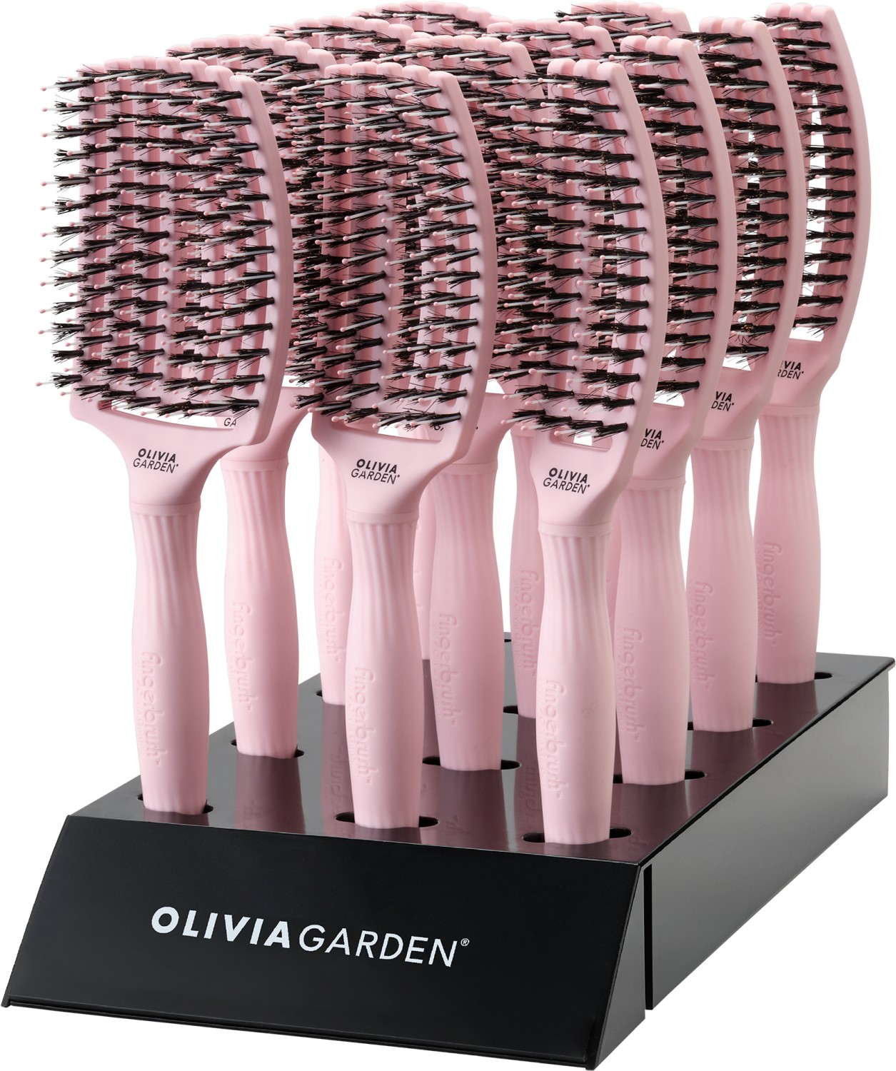  Olivia Garden Fingerbrush Combo Brush Kit Pastel Pink 