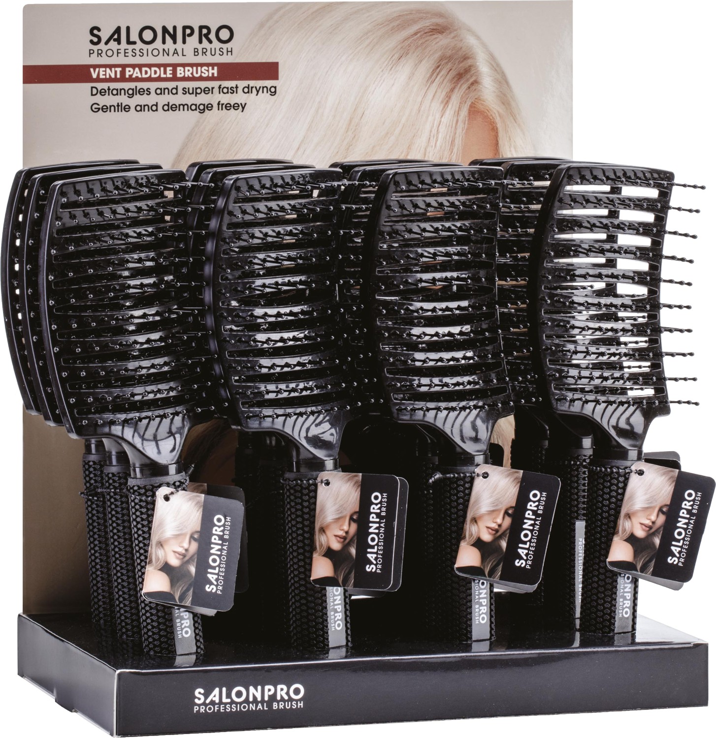  XanitaliaPro Salon Pro Vent Paddle Brush 
