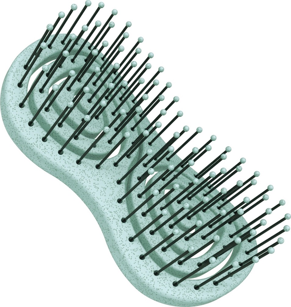  Hairway Wellness hair brush Organica light blue 