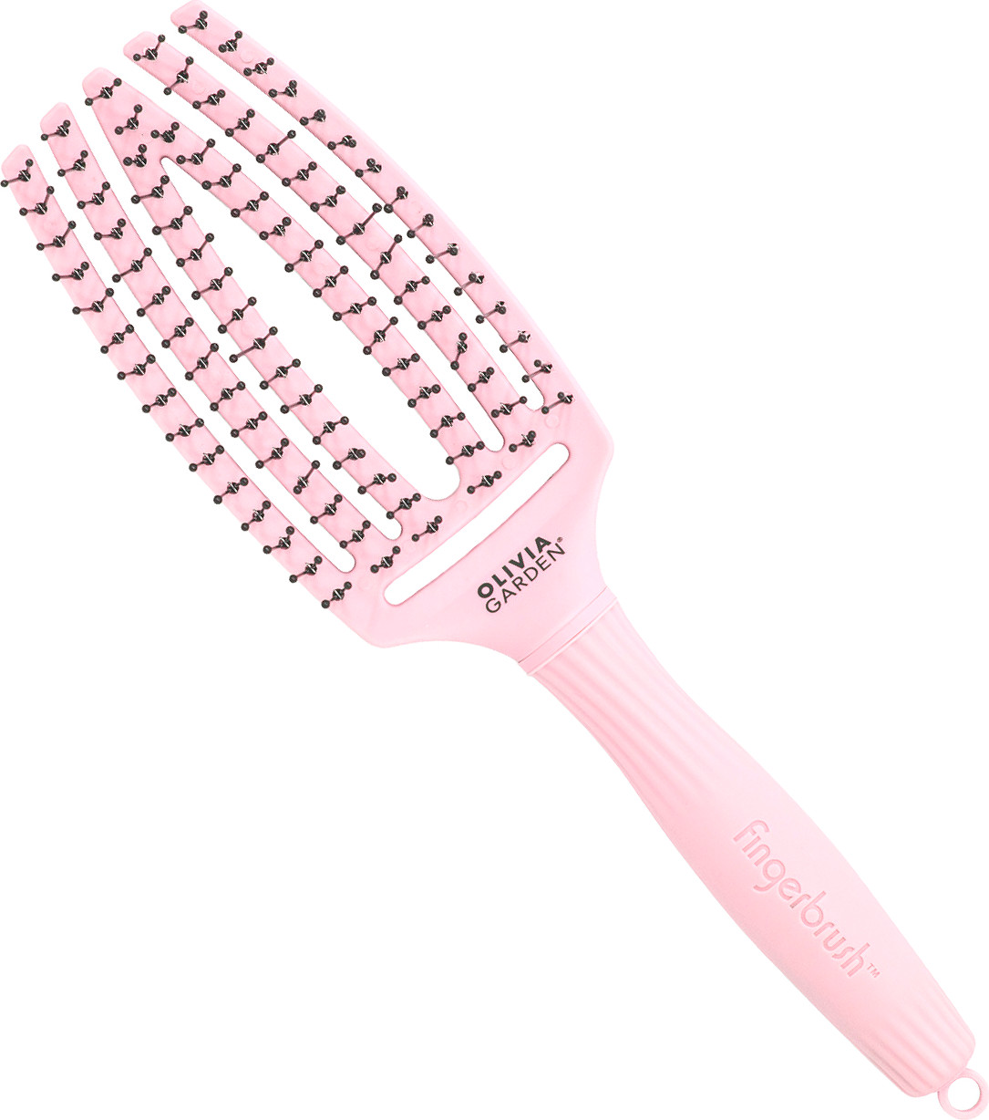  Olivia Garden Fingerbrush Double Medium Pastel Pink 
