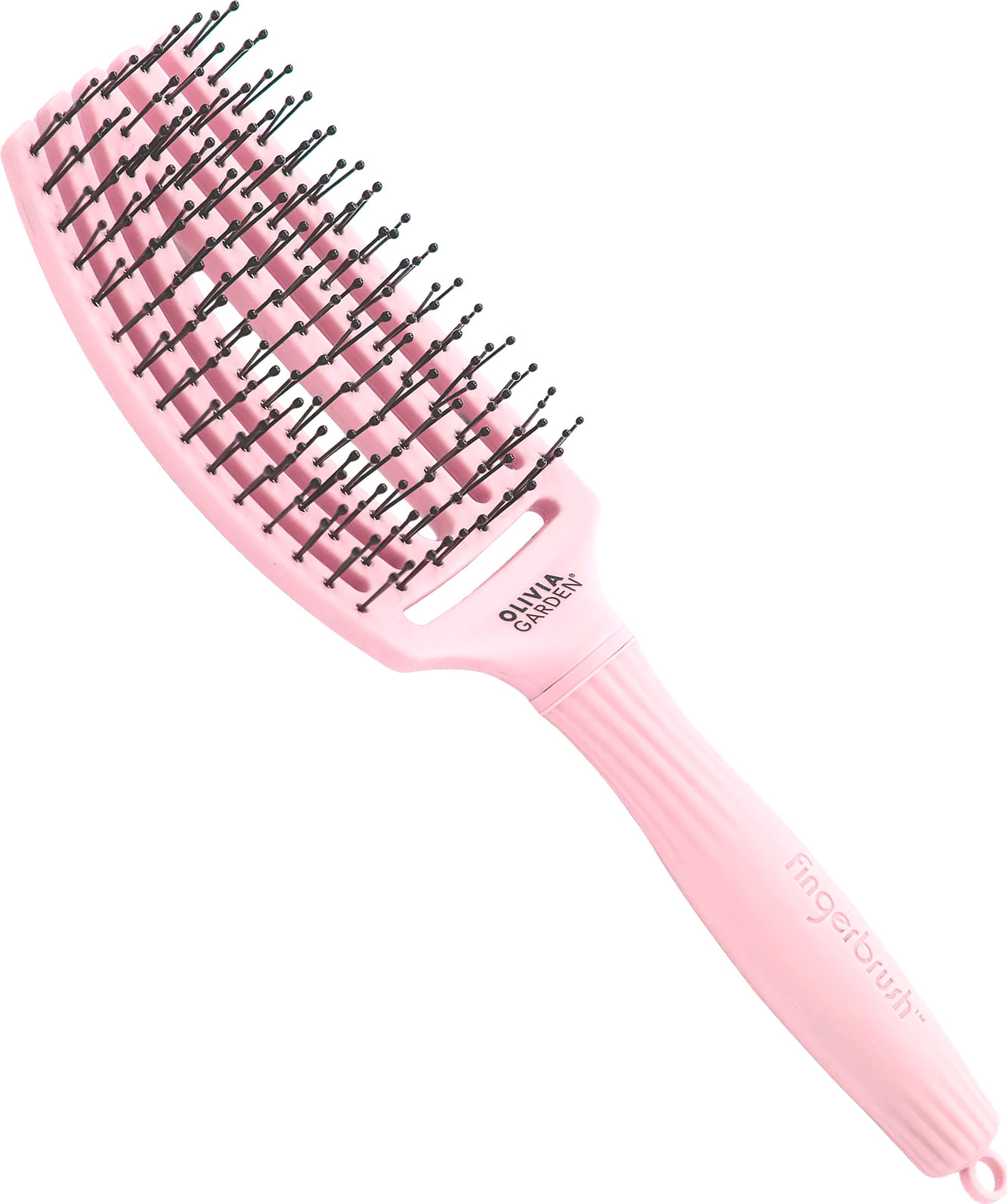  Olivia Garden Fingerbrush Double Medium Pastel Pink 
