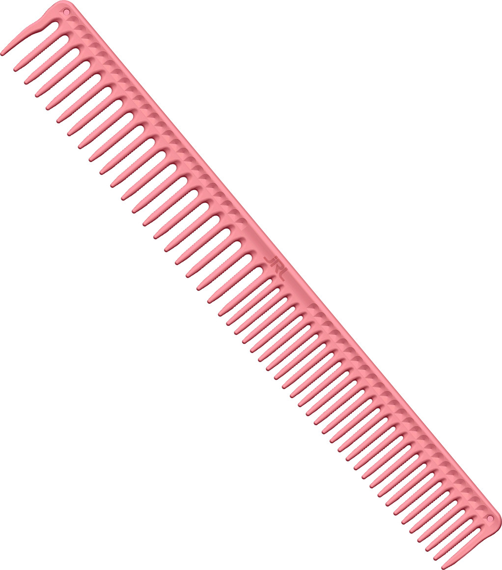  JRL J306 Long Round Tooth Comb 9" Pink 