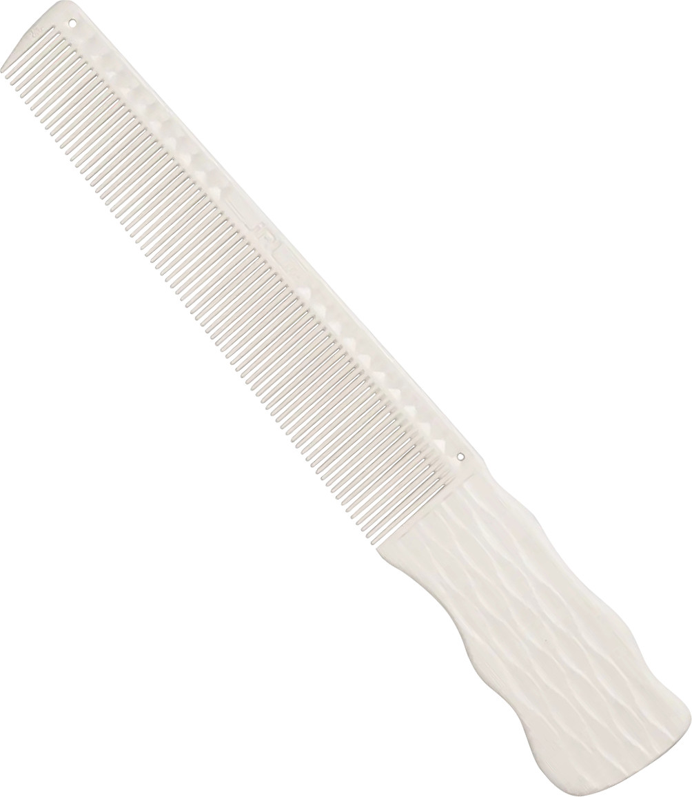  JRL Barber hair cutting comb 6.5" White 