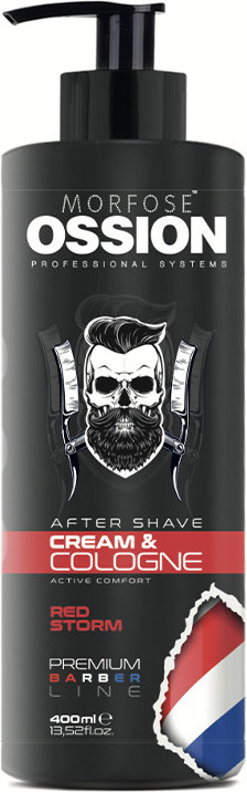  Morfose Ossion Barber Line After Shave Cream & Cologne Red Storm 400 ml 