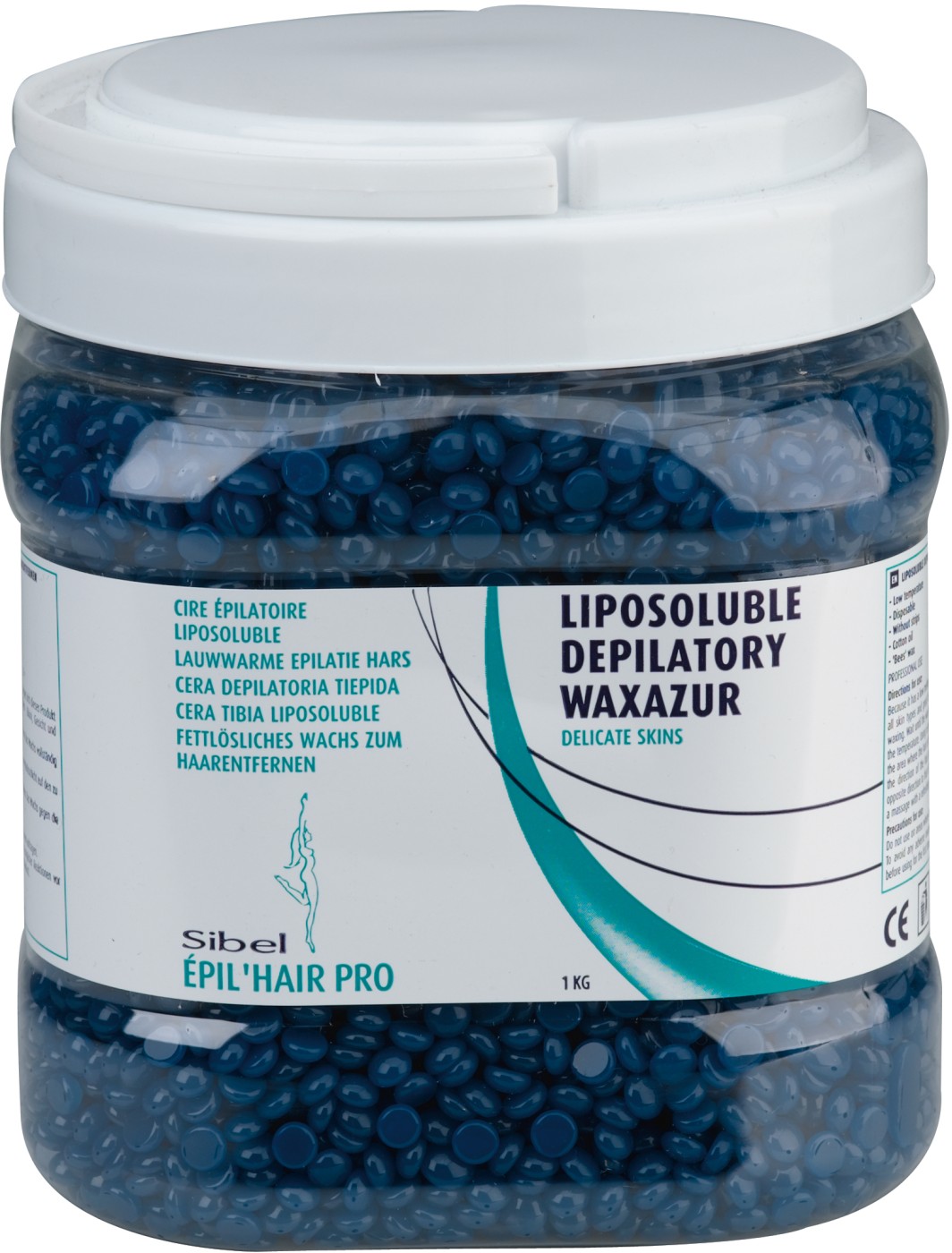  Sibel &Egrave;pil&rsquo;hair pro Peelable Liposoluble Beads Fine Wax Azur'WAX 1 KG 