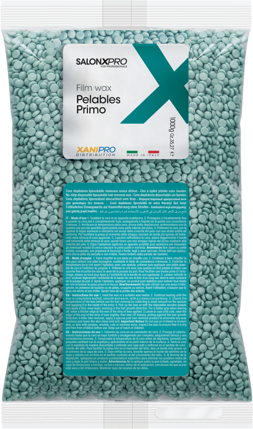 XanitaliaPro Brasilian System Wax Beads Aloe Vera 1000g 