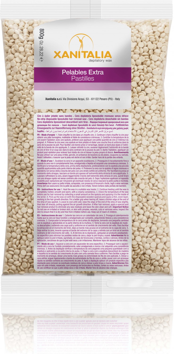  XanitaliaPro Film Wax Pelables Extra Brasilian System Vanillla 800 g 