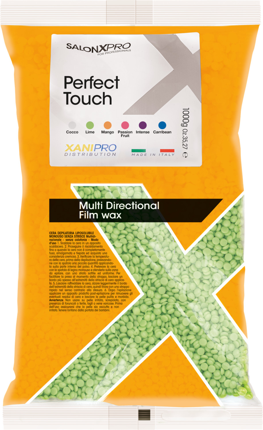  XanitaliaPro Disposable wax with lime fragrance 1000 g 