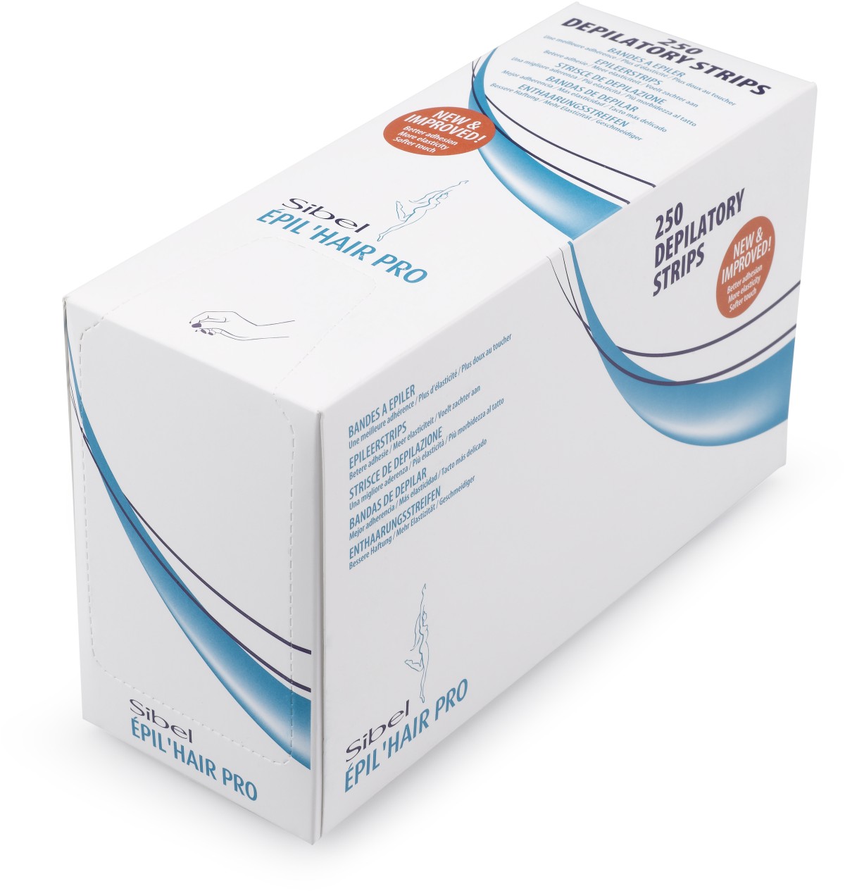  Sibel Depilatory strips in dispenser box 