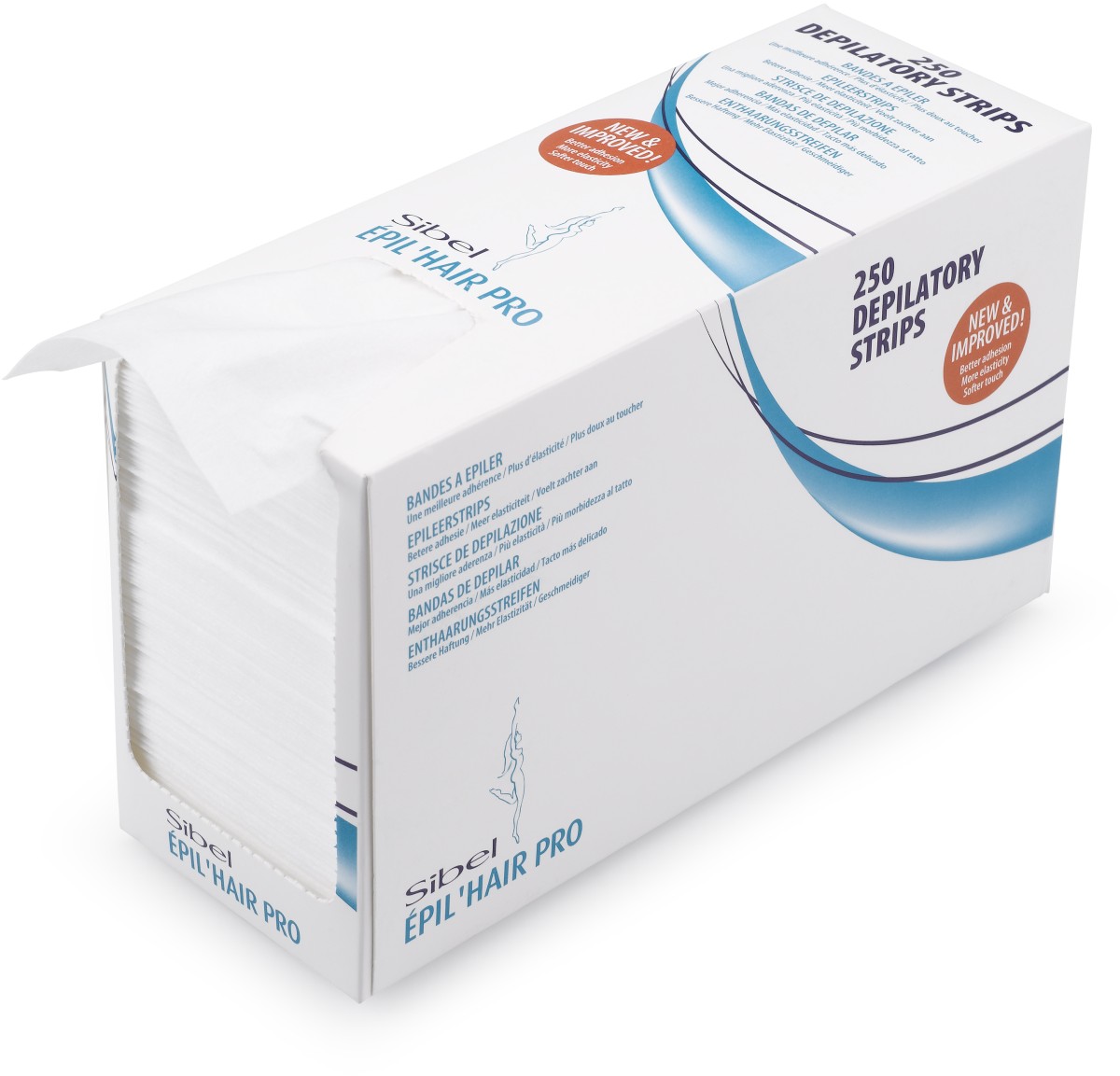  Sibel Depilatory strips in dispenser box 
