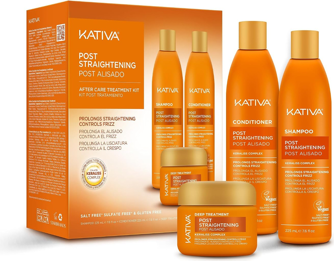  Kativa Post Straightening Keratin Kit of 3 