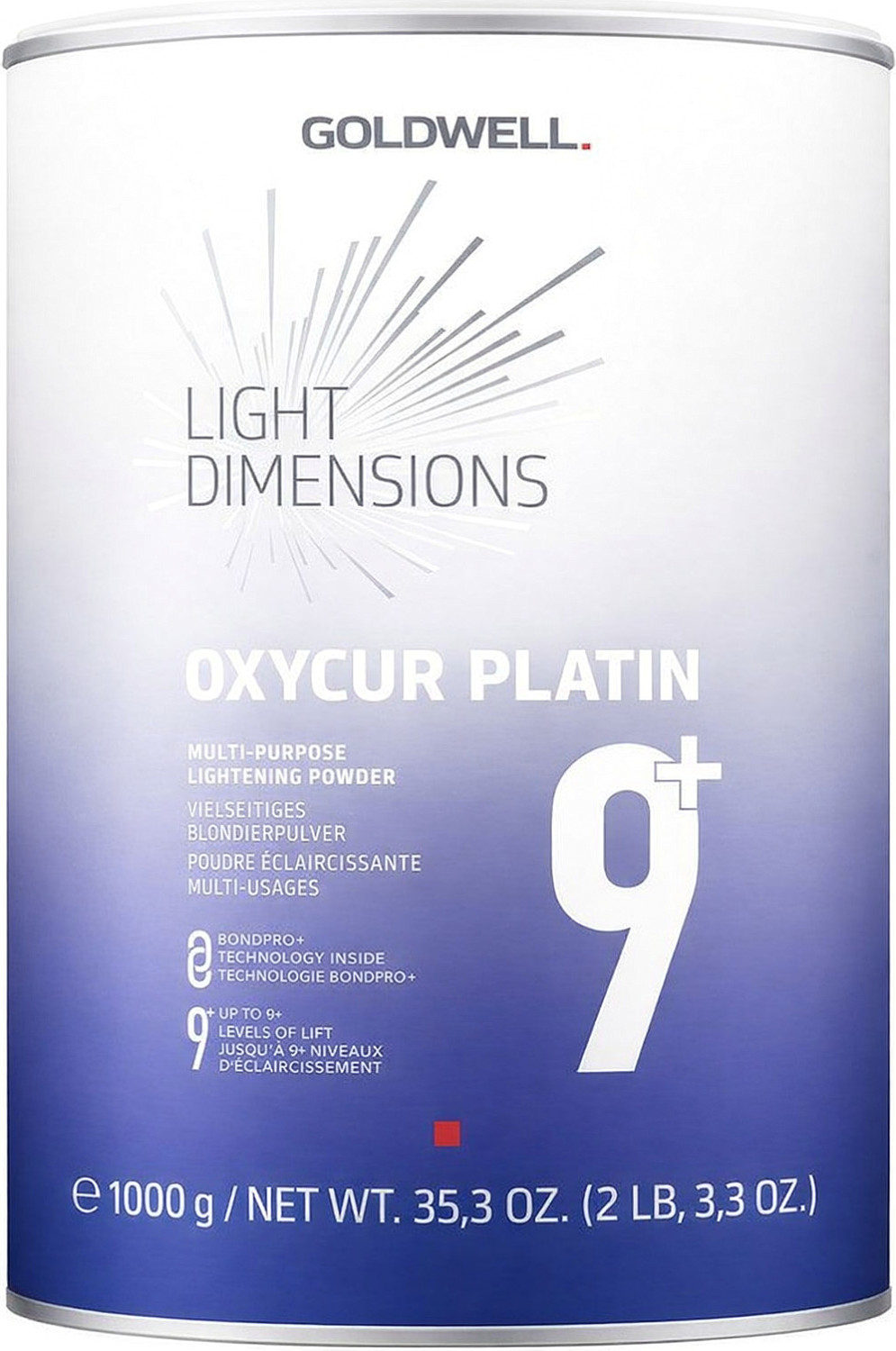  Goldwell Oxycur Platin Light Dimensions  9+ Dust Free Bleach 1000 g 