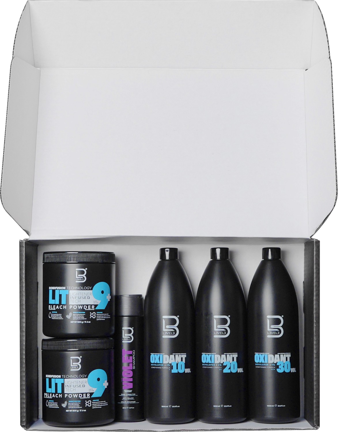  L3VEL3 LIT Hair Lightening Intro Kit 