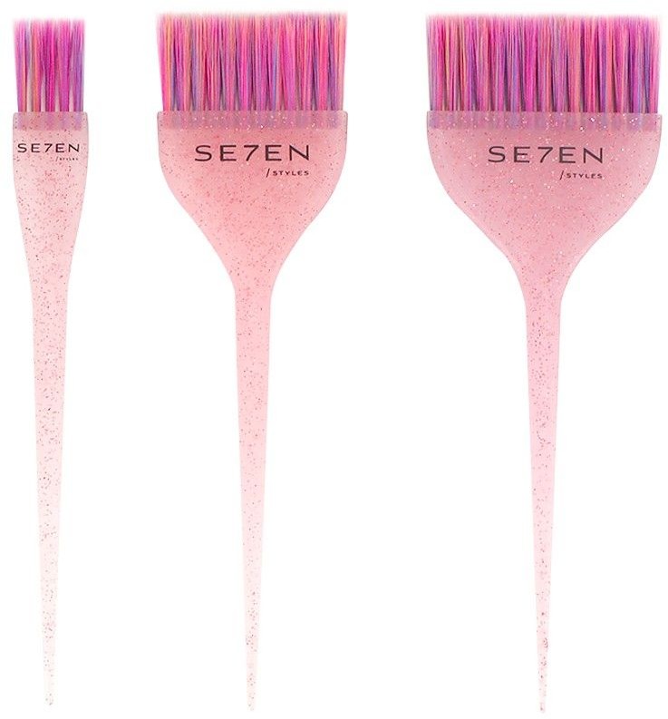  Se7en Styles Pink Tint Brush Set 3 Pieces 