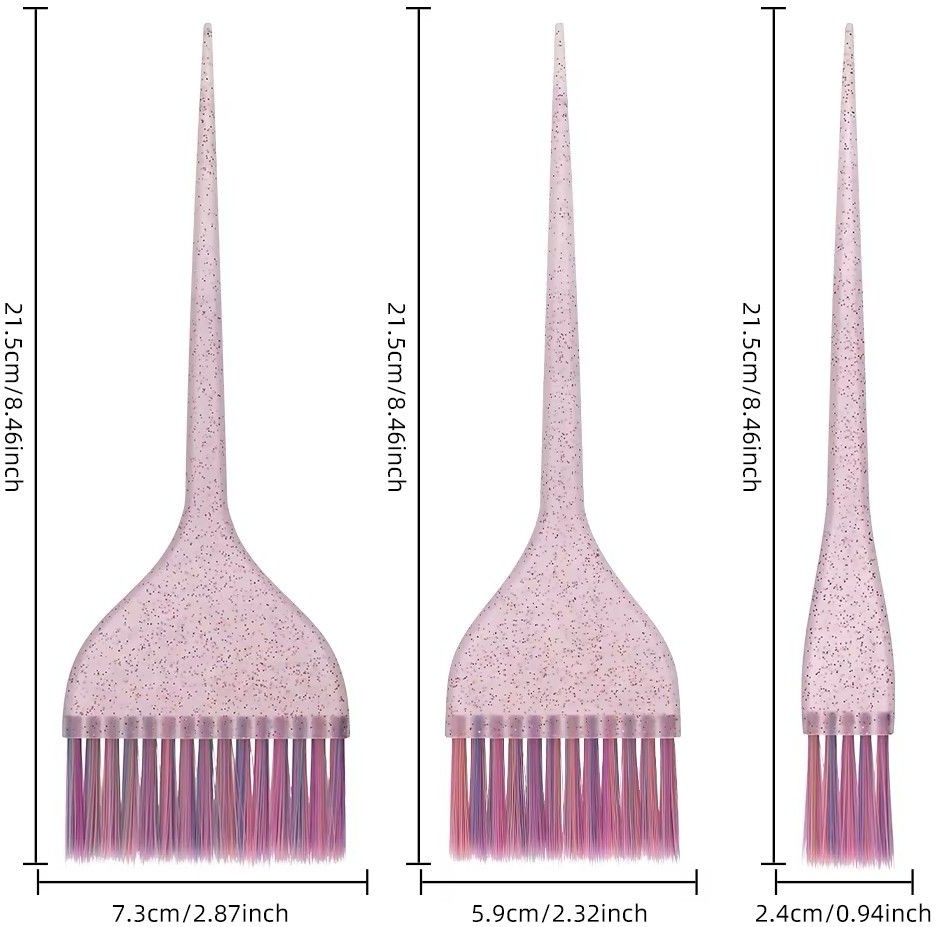  Se7en Styles Pink Tint Brush Set 3 Pieces 