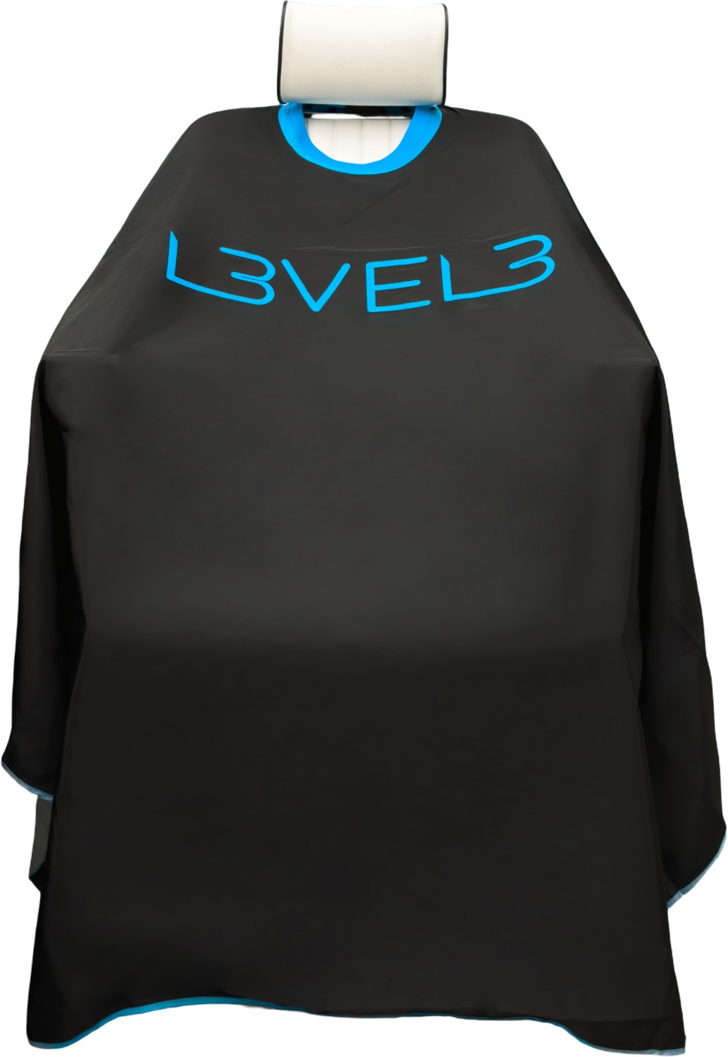  L3VEL3 Cape with Rubber Neck Black with Blue Trim 