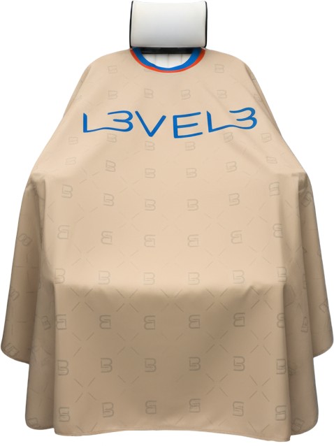  L3VEL3 Cape with Rubber Neck Beige with Red Trim 