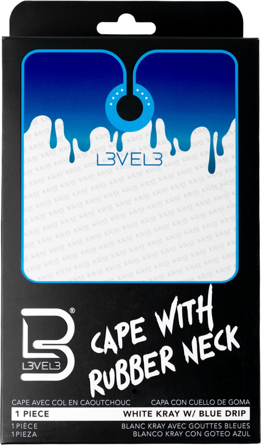  L3VEL3 Cape with Rubber Neck Blue Drip 