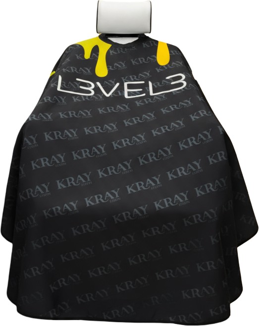  L3VEL3 Cape with Rubber Neck Colorful Drip 