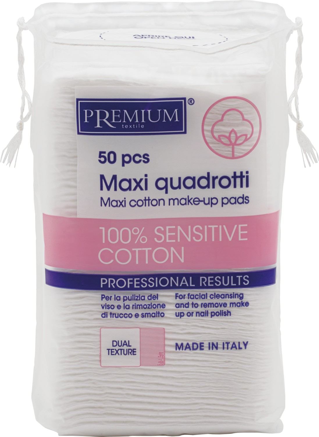  XanitaliaPro Square Cotton Maxi Pads 50 Pieces 