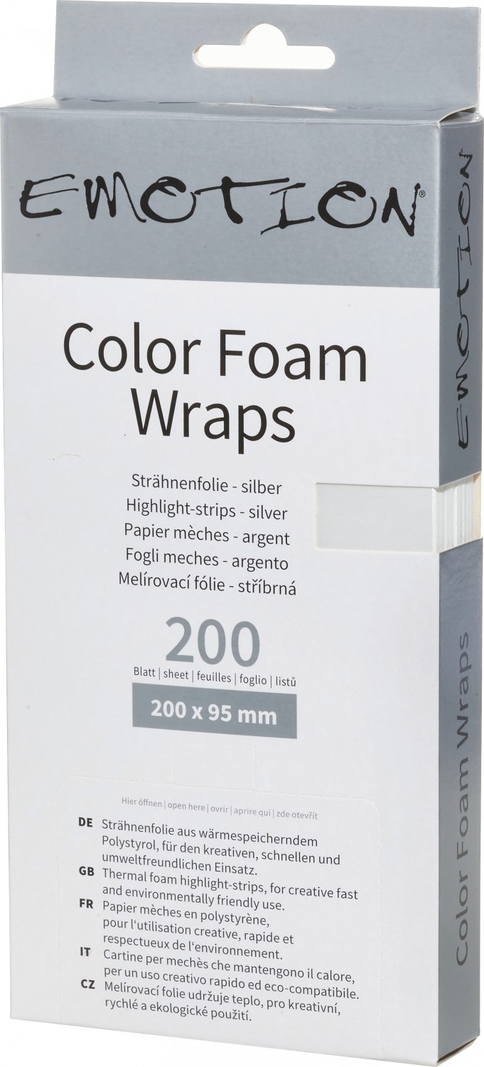  Efalock Emotion Color Foam Wraps 20 cm Silver 