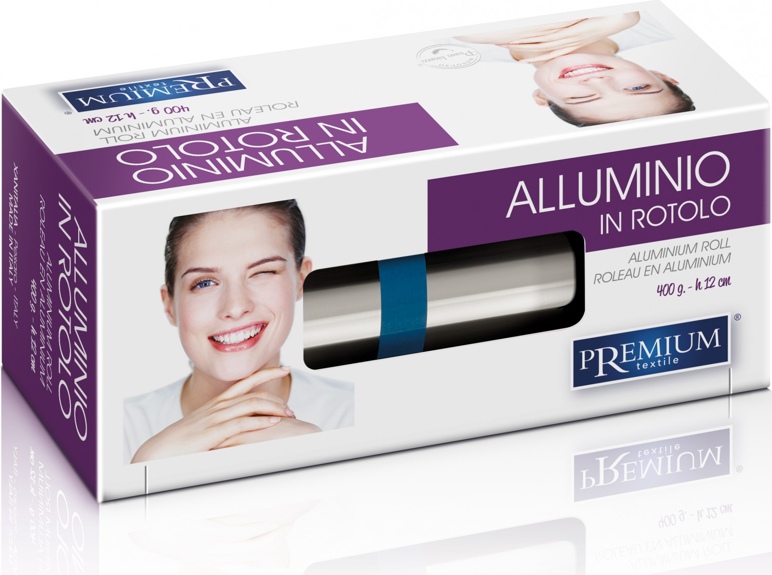  XanitaliaPro aluminium roller for colouring service, Silver 