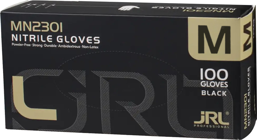  JRL Nitrile gloves M Black 
