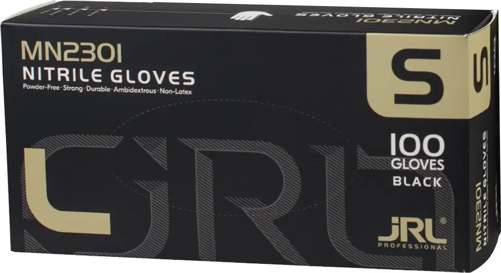  JRL Nitrile gloves S Black 